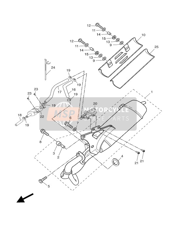 5RHE48830000, Hose, Bend 3, Yamaha, 0